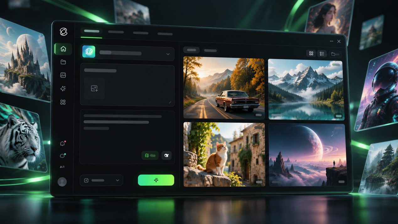 AI Image Generation Tools interface for creating digital images